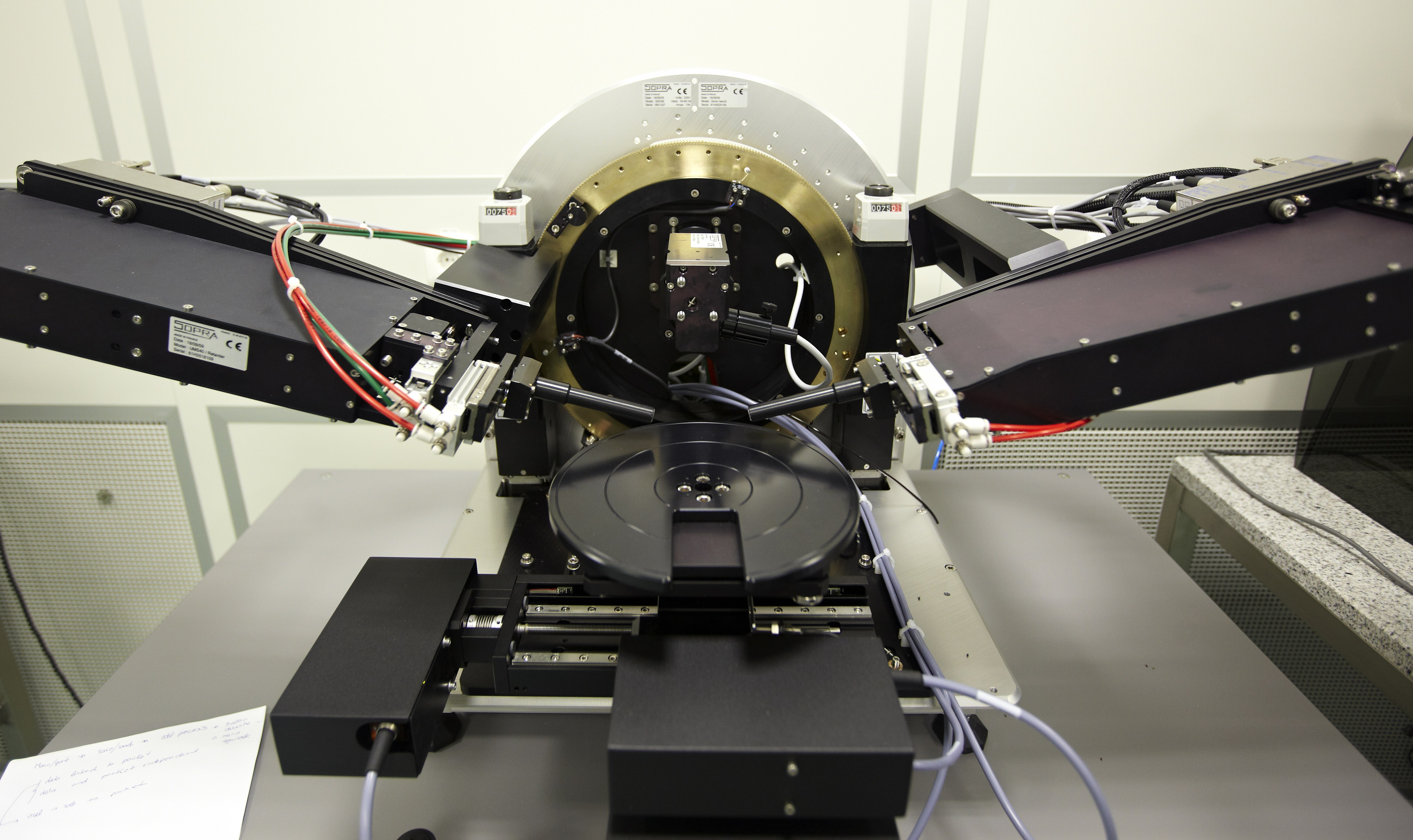 Spectroscopic ellipsometer (GES5 spectroscopic-ellipsometer SEMILAB)