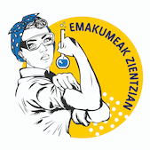Emakumeak Zientzian logo