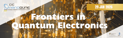 Banner for the Frontiers in Quantum Electronics Workshop at nanoGUNE
