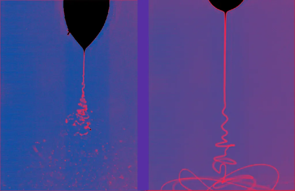 High speed photography of Electrospinning of monomers